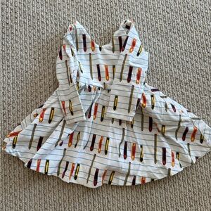 Monica and Andy Dress with Pencil Print